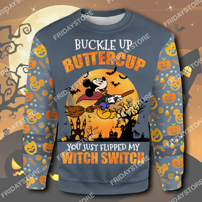  DN T-shirt Buckle Up Buttercup You Just Flipped My Witch Switch T-shirt High Quality DN MK Mouse Hoodie Sweater Tank