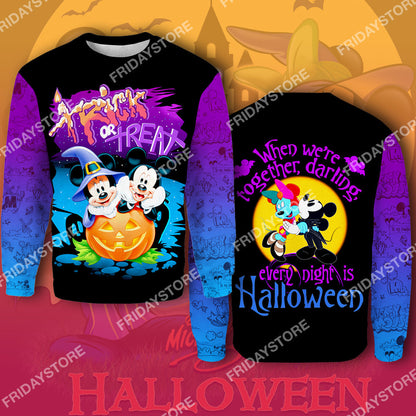  DN T-shirt We're Together Darling Every Night Is Halloween T-shirt High Quality DN Mk Mouse Hoodie Sweater Tank