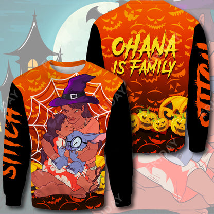  LAS T-shirt Ohana Is Family Halloween T-shirt High Quality Awesome DN Stitch Hoodie Sweater Tank
