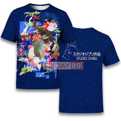  S.Ghibli Hoodie SG S.Ghibli Japan Anime All Characters Chibi T-shirt Cute S.Ghibli Hoodie Sweater Tank 