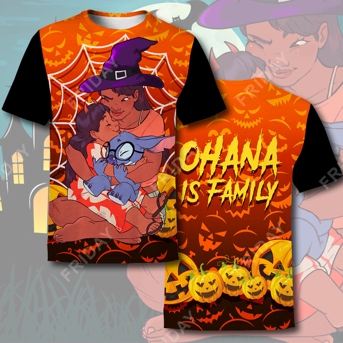  LAS T-shirt Ohana Is Family Halloween T-shirt High Quality Awesome DN Stitch Hoodie Sweater Tank