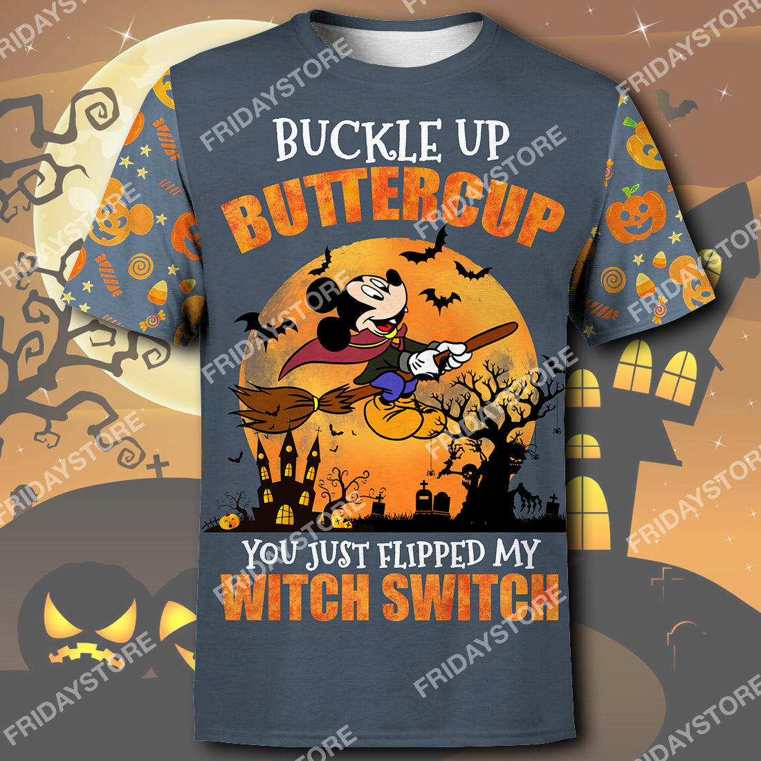  DN T-shirt Buckle Up Buttercup You Just Flipped My Witch Switch T-shirt High Quality DN MK Mouse Hoodie Sweater Tank