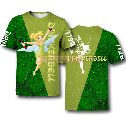 TinkerBell T-shirt Drinkerbell Green Frost Fairy TinkerBell Shirt DN Hoodie Sweater Tank