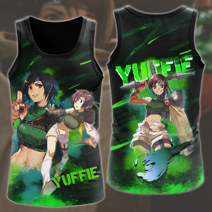 Final Fantasy VII Rebirth Yuffie Kisaragi Video Game All Over Printed T-shirt Tank Top Zip Hoodie Pullover Hoodie Hawaiian Shirt Beach Shorts Joggers