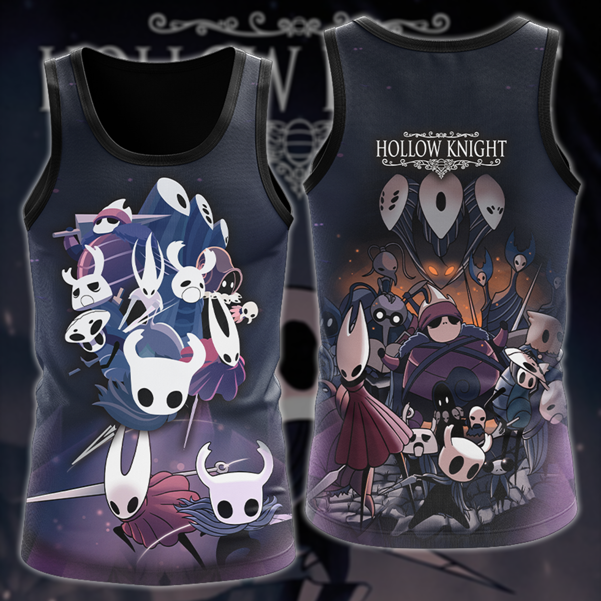 Hollow Knight Video Game 3D All Over Printed T-shirt Tank Top Zip Hoodie Pullover Hoodie Hawaiian Shirt Beach Shorts Joggers