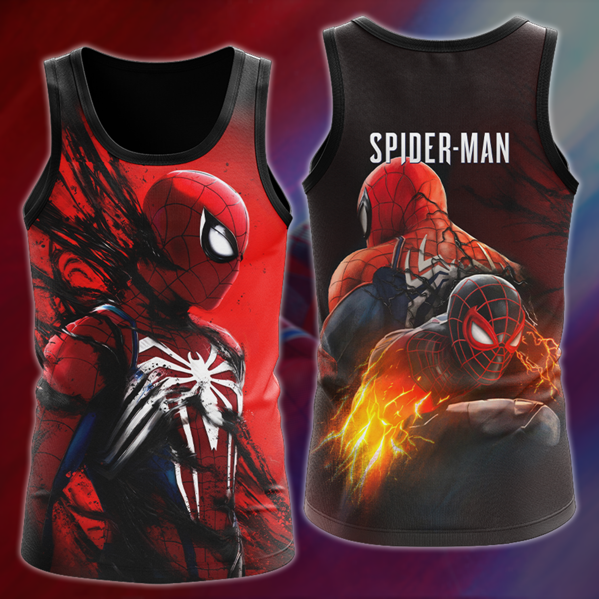 Spider-Man 2 Video Game All Over Printed T-shirt Tank Top Zip Hoodie Pullover Hoodie Hawaiian Shirt Beach Shorts Joggers