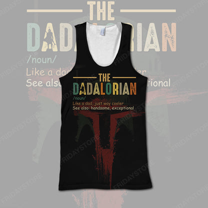 Mandalorian Starwars Father T-Shirt Father'S Day Gift Dadalorian This Is The Way T-Shirt Starwars Hoodie Long Sleeve - Trendy Gift For Men & Women
