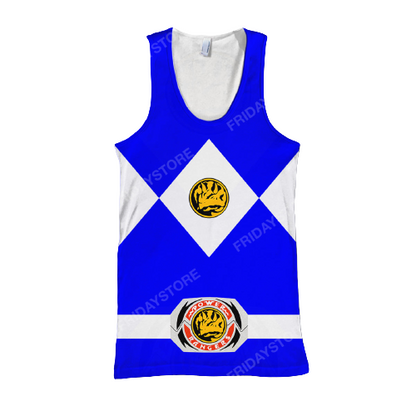 Power Ranger T-Shirt Blue Power Ranger Costume T-Shirt Power Ranger Hoodie - Trendy Gift For Men & Women