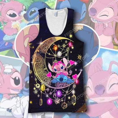  LAS T-shirt Stitch And Angel Moon T-shirt High Quality DN Stitch Hoodie Sweater Tank