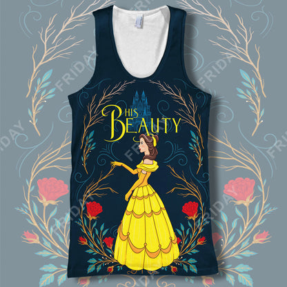  DN T-shirt Beauty & The Beast His Beauty Couple 3D Print T-shirt Awesome DN Beauty & The Beast Hoodie Sweater Tank