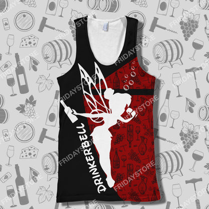  DN T-shirt Drinkerbell Day Drinking Because 2020 Is Sucks T-shirt Awesome High Quality DN Tinkerbell Hoodie Sweater Tank
