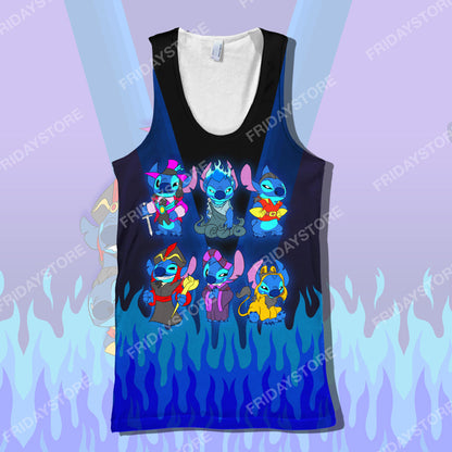  LAS T-shirt Stitch DN Villains Emotion T-shirt Amazing Cool DN Stitch Hoodie Sweater Tank