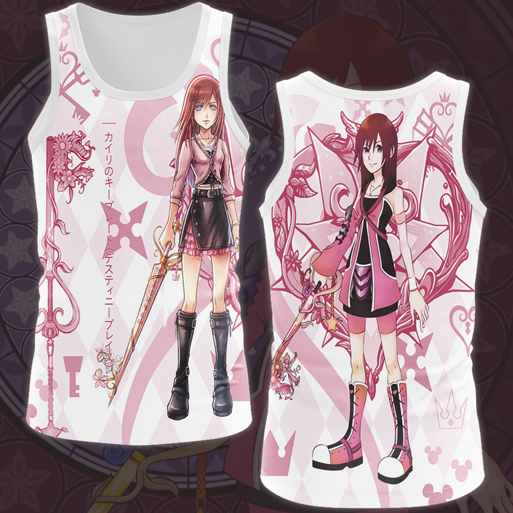 Kingdom Hearts Kairi Video Game All Over Printed T-shirt Tank Top Zip Hoodie Pullover Hoodie Hawaiian Shirt Beach Shorts Joggers