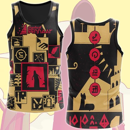 Chants of Sennaar Video Game All Over Printed T-shirt Tank Top Zip Hoodie Pullover Hoodie Hawaiian Shirt Beach Shorts Joggers