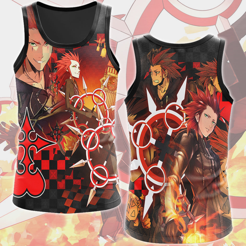Kingdom Hearts Axel Video Game All Over Printed T-shirt Tank Top Zip Hoodie Pullover Hoodie Hawaiian Shirt Beach Shorts Joggers