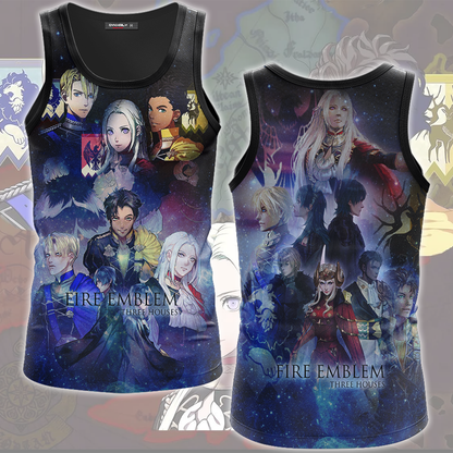 Fire Emblem Three Houses Video Game All Over Printed T-shirt Tank Top Zip Hoodie Pullover Hoodie Hawaiian Shirt Beach Shorts Joggers