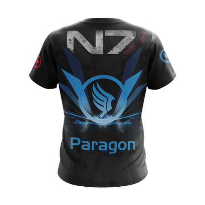 Mass Effect Paragon and Renegade symbol Unisex 3D T-shirt Zip Hoodie Pullover Hoodie