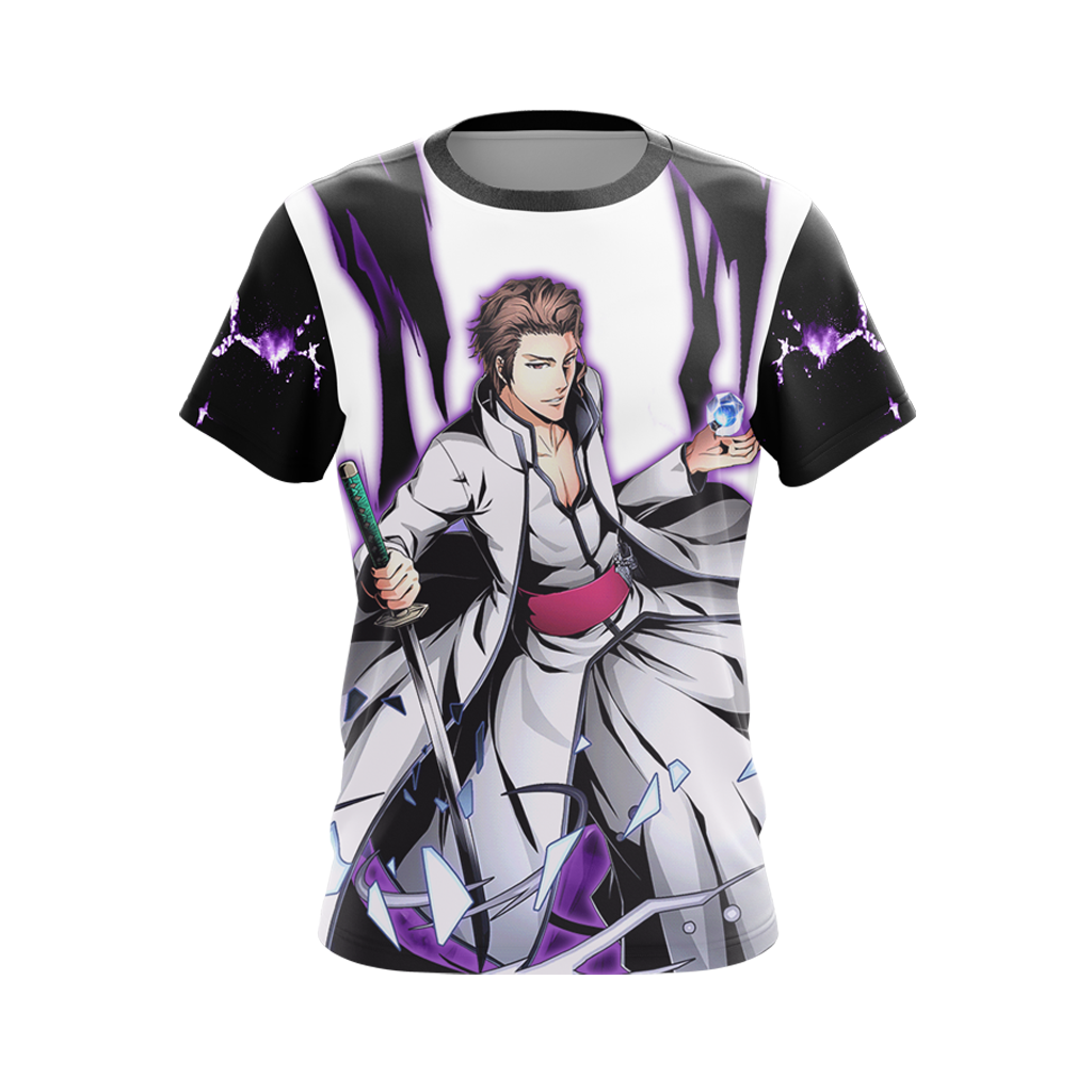 Bleach Aizen Sōsuke Unisex 3D T-shirt Zip Hoodie Pullover Hoodie