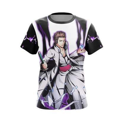Bleach Aizen Sōsuke Unisex 3D T-shirt Zip Hoodie Pullover Hoodie