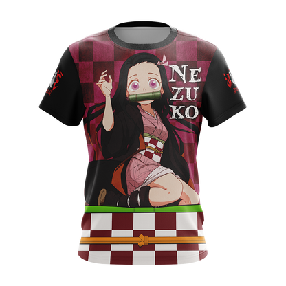 Demon Slayer Kamado Nezuko Unisex 3D T-shirt Zip Hoodie Pullover Hoodie
