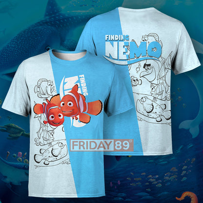 Finding Nemo T-shirt Finding Nemo Blue T-shirt Amazing DN Hoodie Sweater Tank