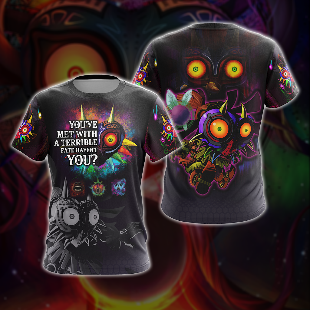 The Legend Of Zelda Majora's Mask You've Met WIth A Terrible Fate Unisex 3D T-shirt Zip Hoodie Pullover Hoodie