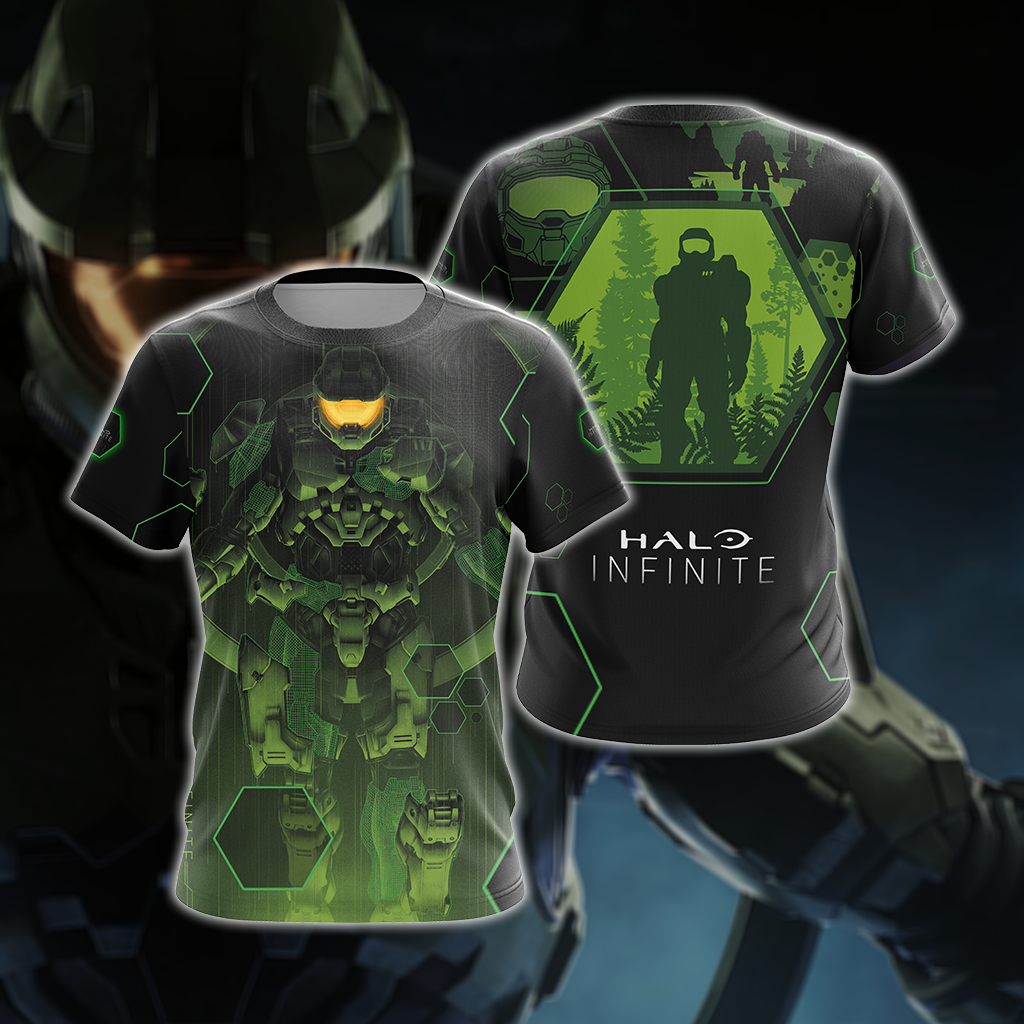 Halo Infinite Unisex 3D T-shirt Zip Hoodie Pullover Hoodie