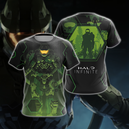 Halo Infinite Unisex 3D T-shirt Zip Hoodie Pullover Hoodie