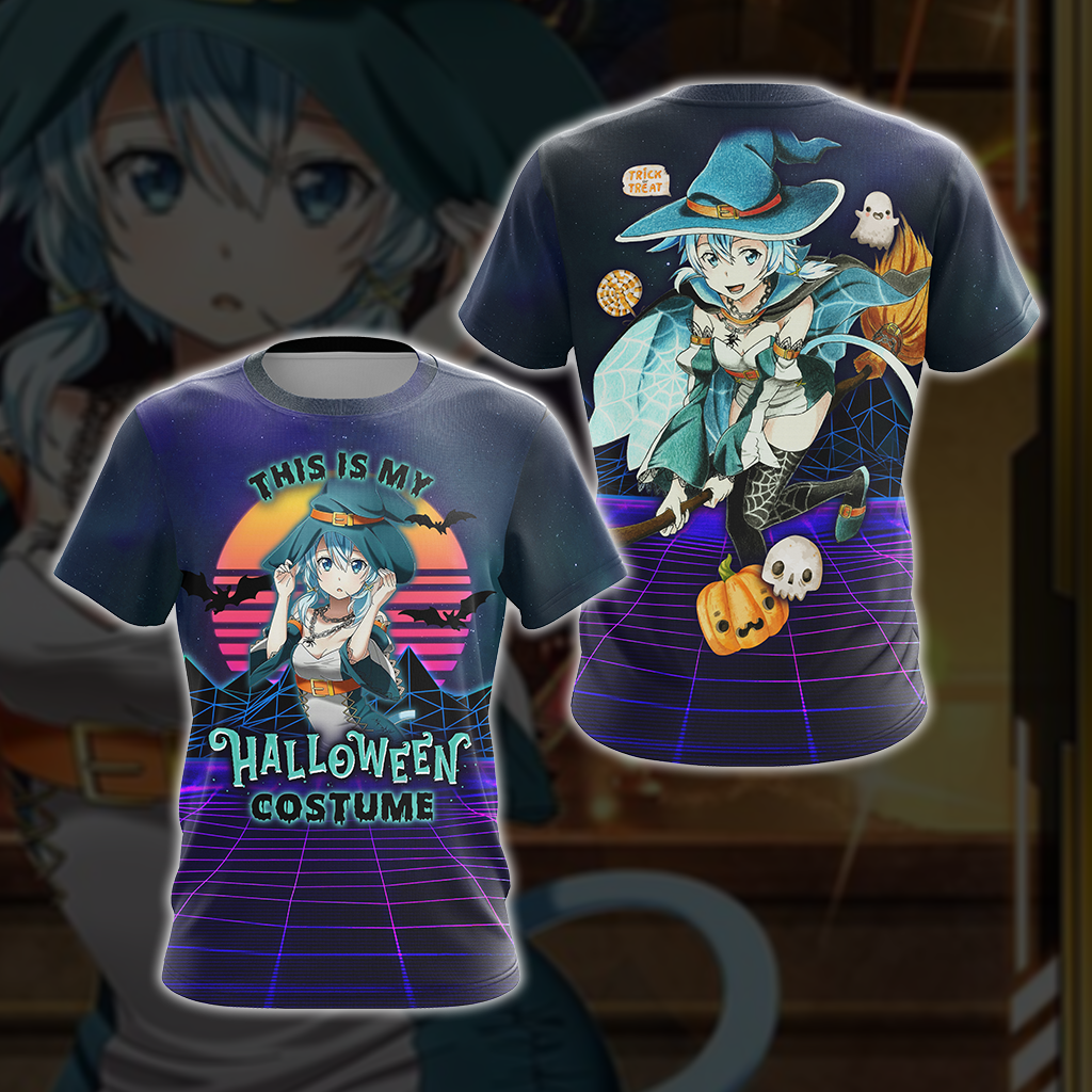 This is my Halloween Costume Sinon Sword Art Online All Over Print T-shirt Zip Hoodie Pullover Hoodie