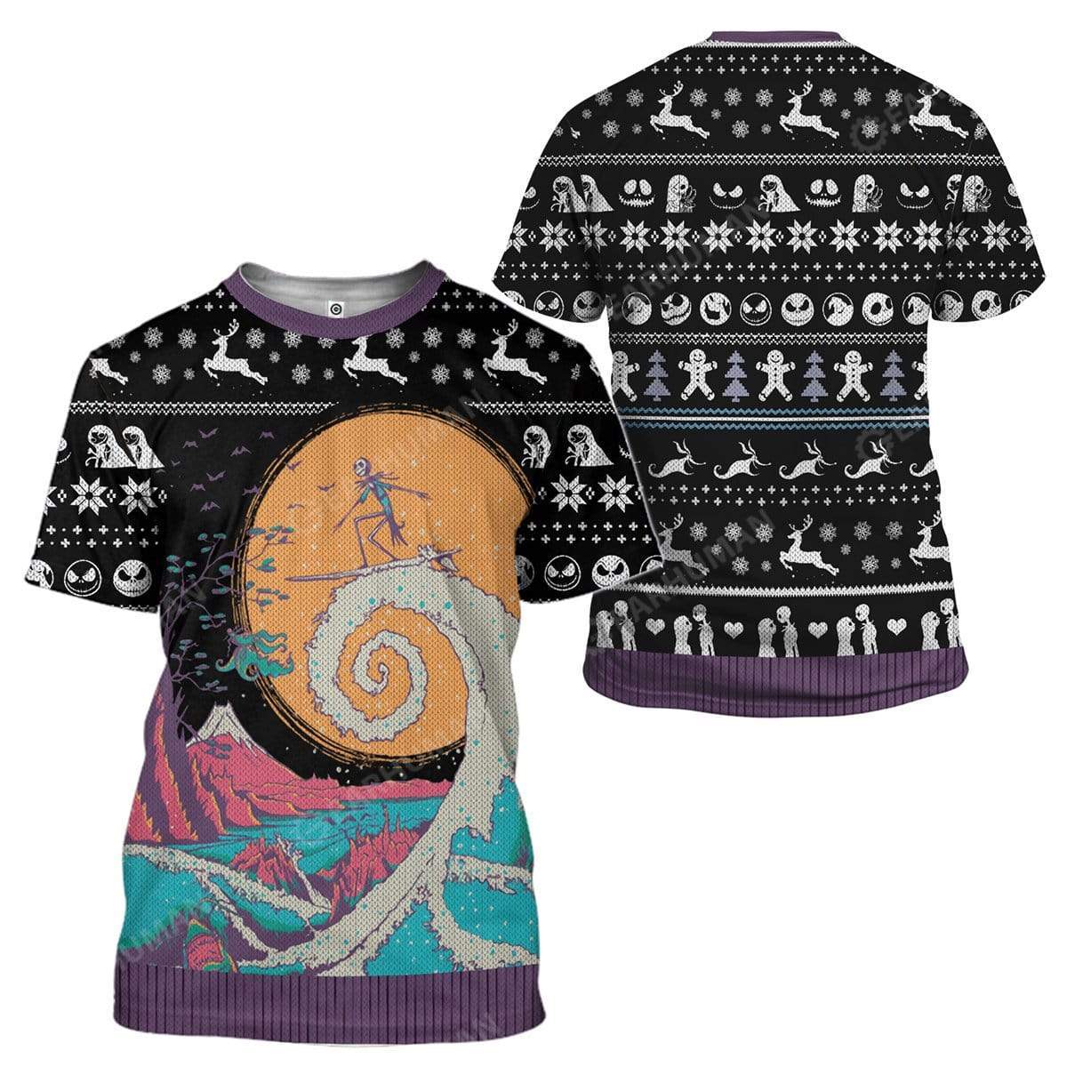  TNBC Shirt Jack Skellington Surfing Hoodie TNBC Hoodie