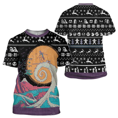  TNBC Shirt Jack Skellington Surfing Hoodie TNBC Hoodie