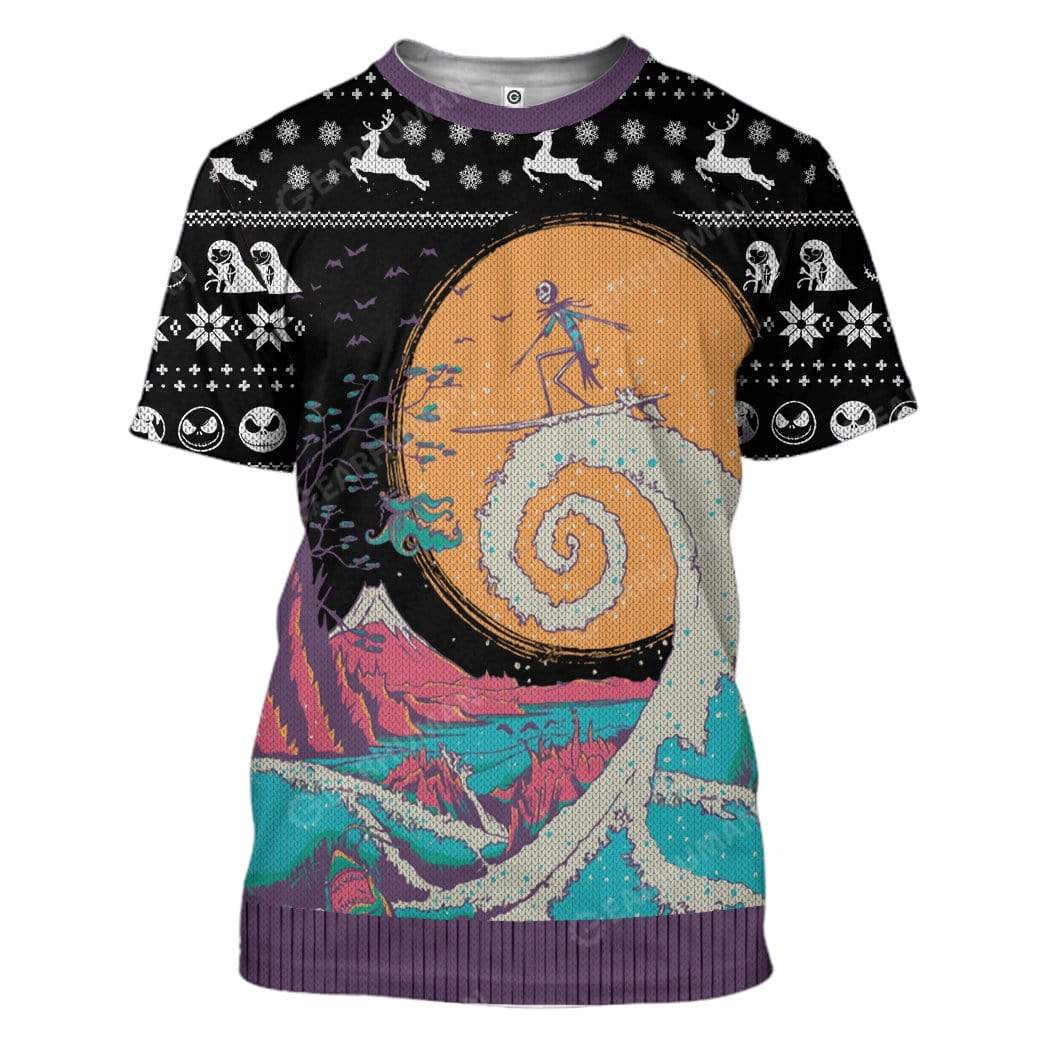  TNBC Shirt Jack Skellington Surfing Hoodie TNBC Hoodie