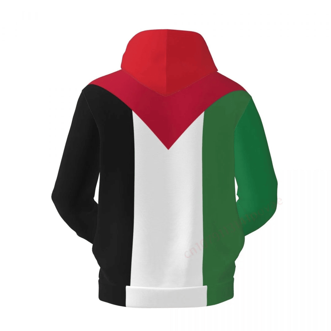 Palestine Hoodie Palestine Flag Grahic Hoodie Colorful Unisex