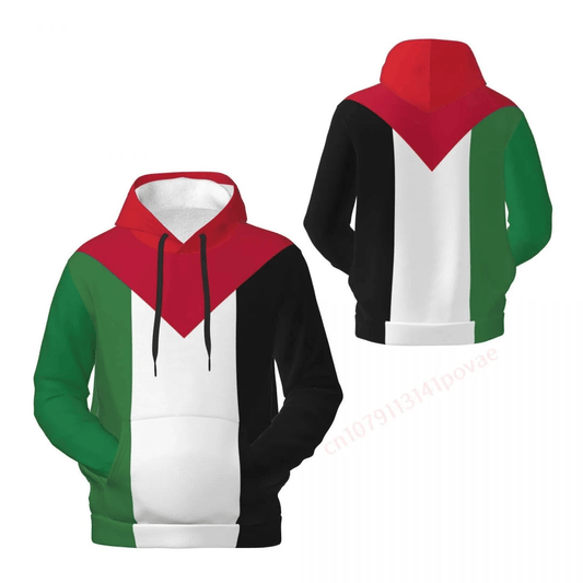 Palestine Hoodie Palestine Flag Grahic Hoodie Colorful Unisex