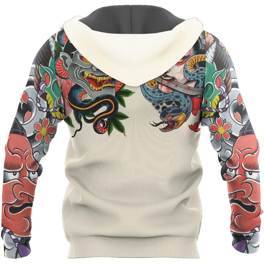 Gifury Japan T-shirt Japanese Tengu Tattoo Art Japan Culture T-shirt Japan Hoodie Apparel 2023