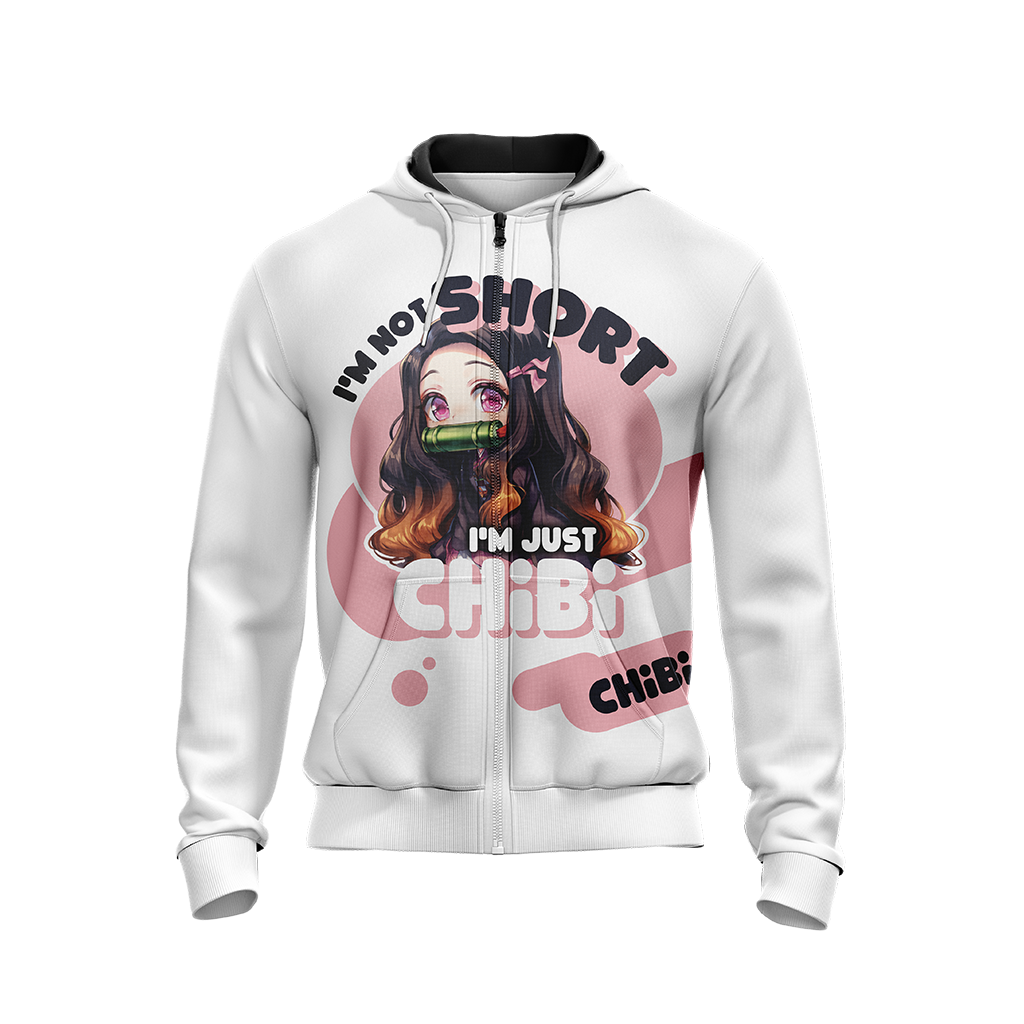 I'm not short I'm just Chibi T-shirt Zip Hoodie Pullover Hoodie