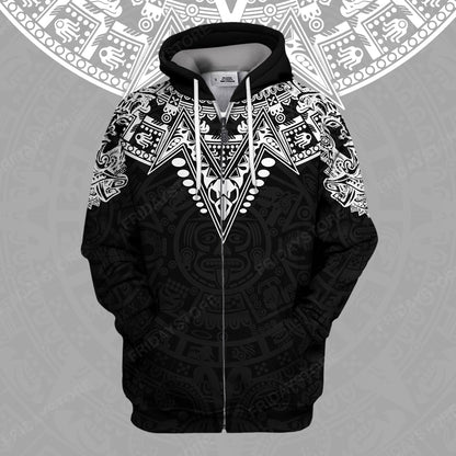 Gifury Mexican T-shirt Mexican Culture Aztec Pattern Black White T-shirt Mexican Hoodie Sweater Tank 2026