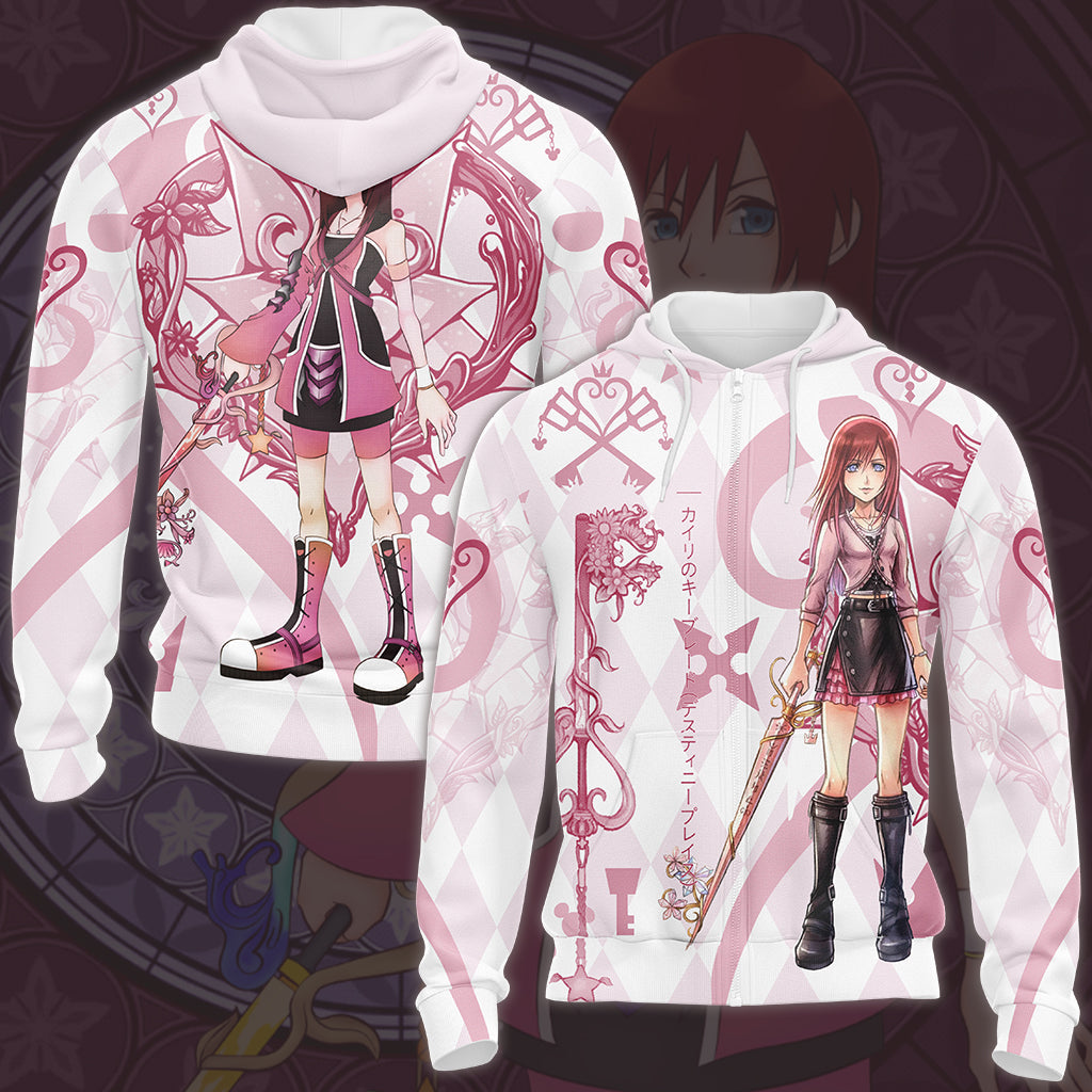Kingdom Hearts Kairi Video Game All Over Printed T-shirt Tank Top Zip Hoodie Pullover Hoodie Hawaiian Shirt Beach Shorts Joggers