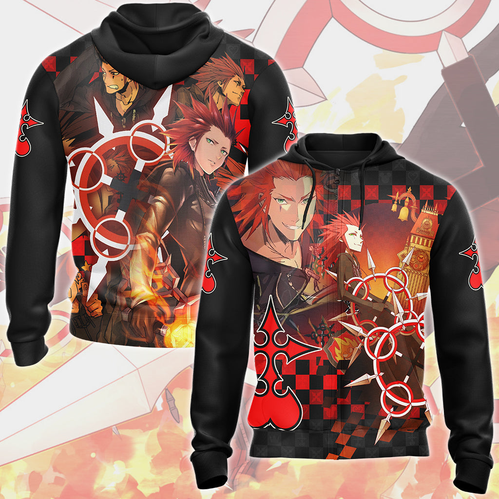Kingdom Hearts Axel Video Game All Over Printed T-shirt Tank Top Zip Hoodie Pullover Hoodie Hawaiian Shirt Beach Shorts Joggers