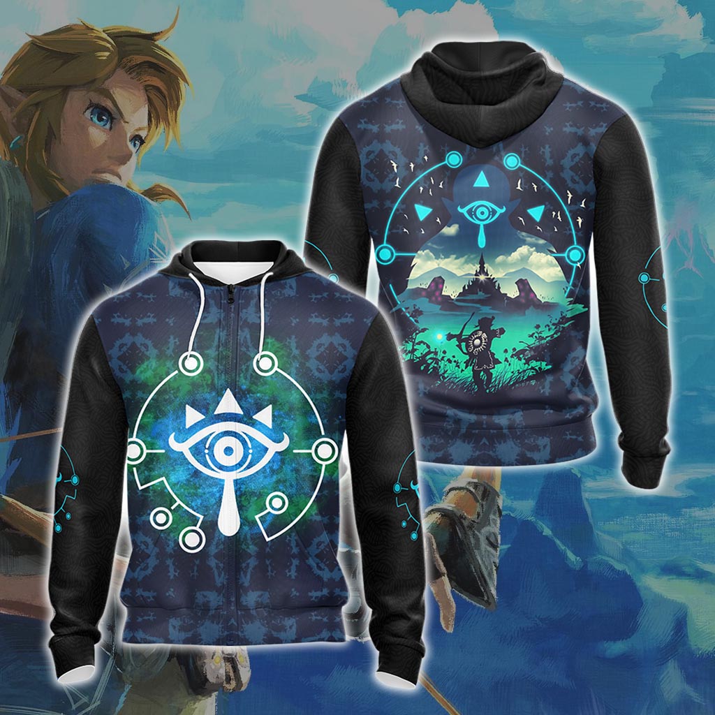 The Legend Of Zelda - Sheikah Eye Unisex 3D T-shirt Zip Hoodie Pullover Hoodie