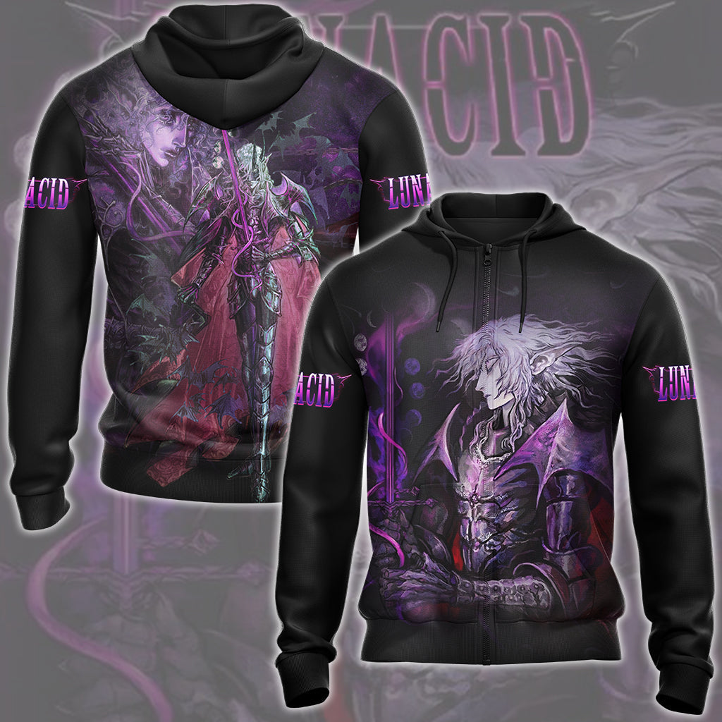 Lunacid Video Game All Over Printed T-shirt Tank Top Zip Hoodie Pullover Hoodie Hawaiian Shirt Beach Shorts Joggers