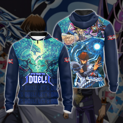 Yu-Gi-Oh! It's Time To Duel Mutō Yūgi vs Seto Kaiba Unisex 3D T-shirt Zip Hoodie Pullover Hoodie