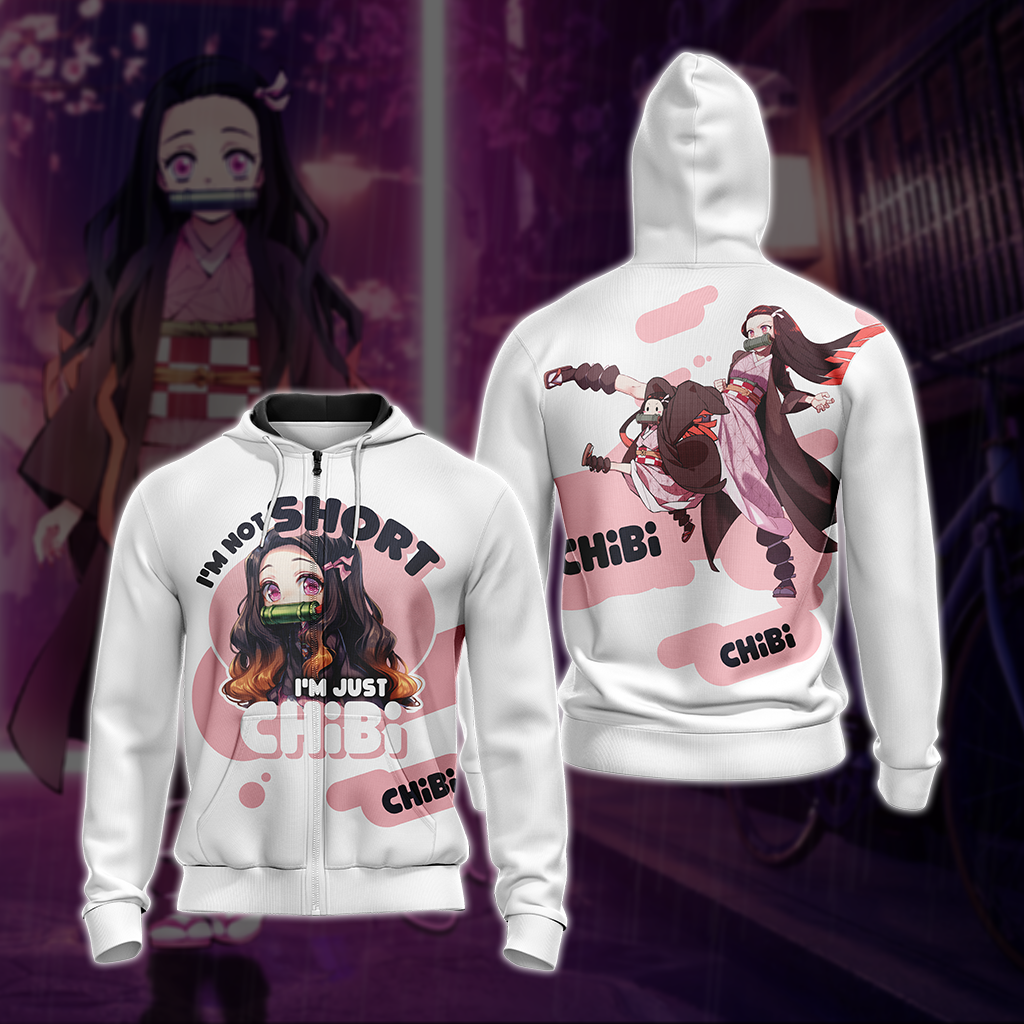 I'm not short I'm just Chibi T-shirt Zip Hoodie Pullover Hoodie