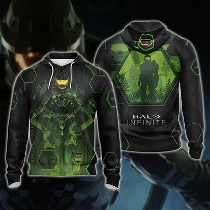 Halo Infinite Unisex 3D T-shirt Zip Hoodie Pullover Hoodie