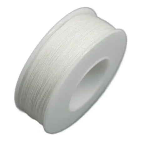 White stitching thread